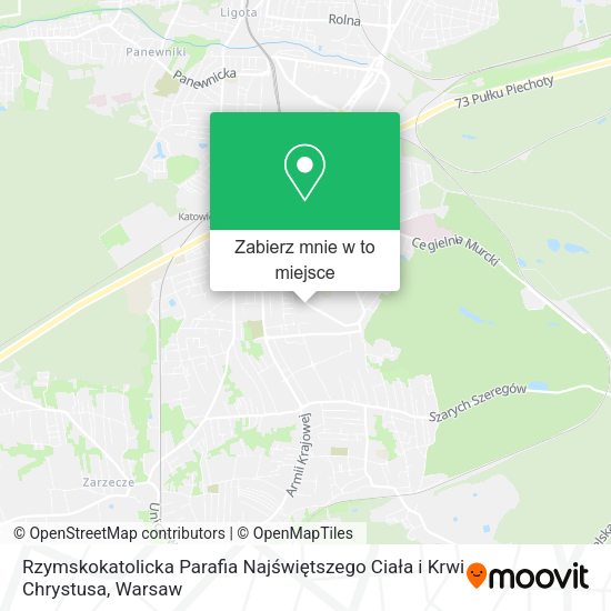 Mapa Rzymskokatolicka Parafia Najświętszego Ciała i Krwi Chrystusa