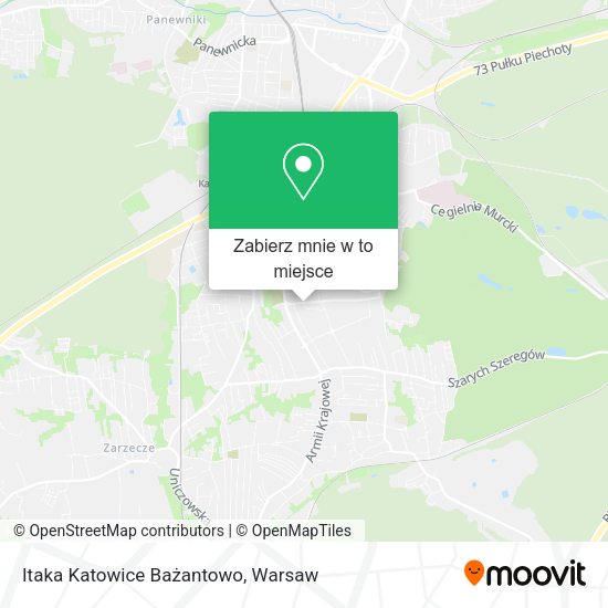 Mapa Itaka Katowice Bażantowo