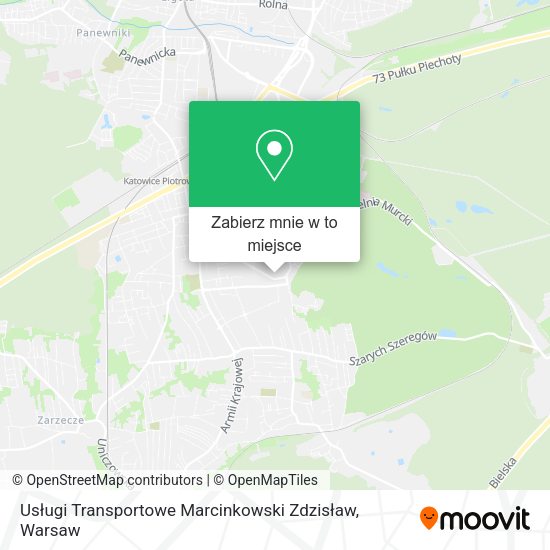 Mapa Usługi Transportowe Marcinkowski Zdzisław