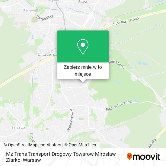 Mapa Mz Trans Transport Drogowy Towarow Miroslaw Ziarko