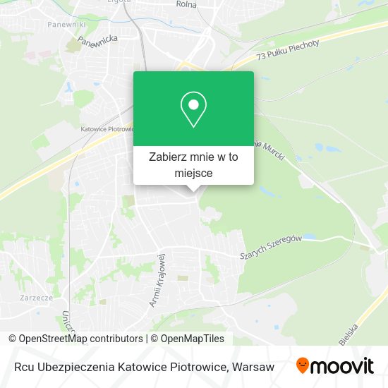 Mapa Rcu Ubezpieczenia Katowice Piotrowice