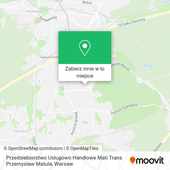 Mapa Przedsiebiorstwo Uslugowo Handlowe Mati Trans Przemyslaw Matula