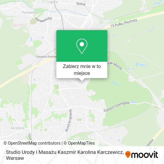 Mapa Studio Urody i Masażu Kaszmir Karolina Karczewicz