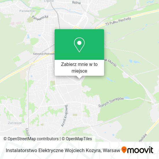 Mapa Instalatorstwo Elektryczne Wojciech Kozyra