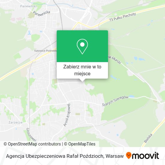 Mapa Agencja Ubezpieczeniowa Rafał Poździoch