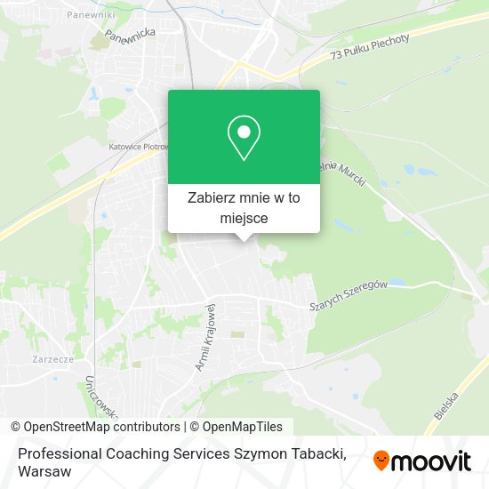 Mapa Professional Coaching Services Szymon Tabacki