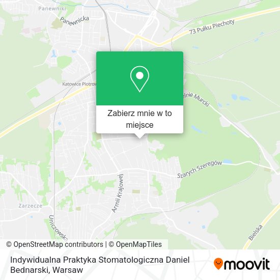 Mapa Indywidualna Praktyka Stomatologiczna Daniel Bednarski