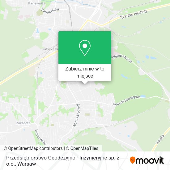 Mapa Przedsiębiorstwo Geodezyjno - Inżynieryjne sp. z o.o.