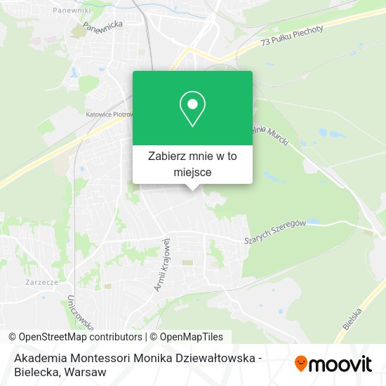 Mapa Akademia Montessori Monika Dziewałtowska - Bielecka