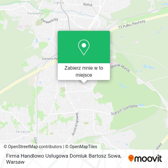 Mapa Firma Handlowo Usługowa Domluk Bartosz Sowa