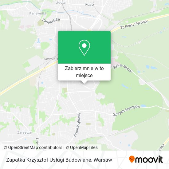 Mapa Zapatka Krzysztof Usługi Budowlane