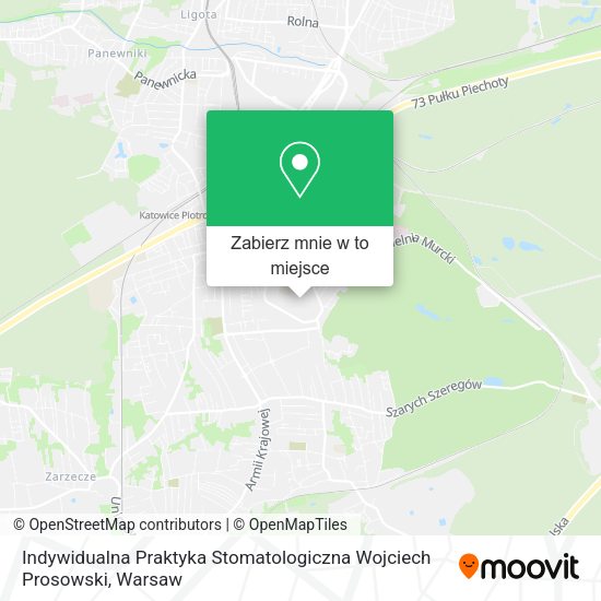 Mapa Indywidualna Praktyka Stomatologiczna Wojciech Prosowski