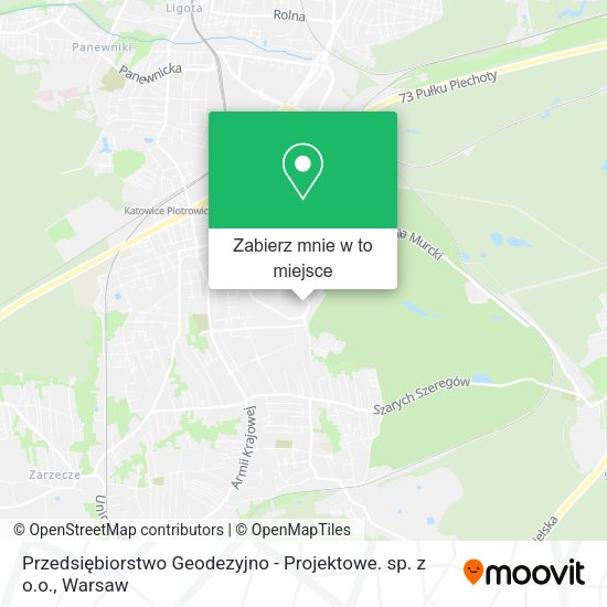 Mapa Przedsiębiorstwo Geodezyjno - Projektowe. sp. z o.o.