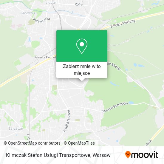 Mapa Klimczak Stefan Usługi Transportowe