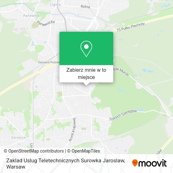 Mapa Zaklad Uslug Teletechnicznych Surowka Jaroslaw