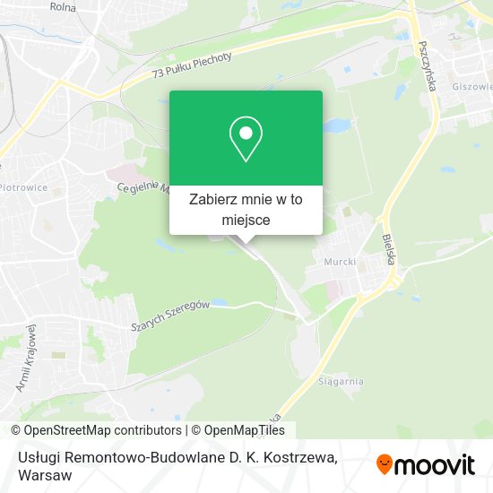 Mapa Usługi Remontowo-Budowlane D. K. Kostrzewa