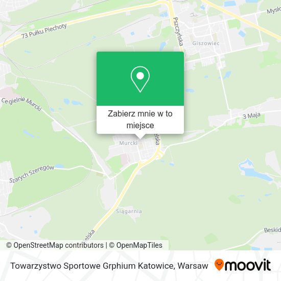 Mapa Towarzystwo Sportowe Grphium Katowice