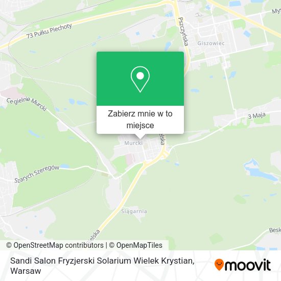 Mapa Sandi Salon Fryzjerski Solarium Wielek Krystian