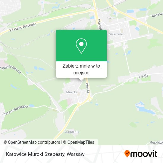 Mapa Katowice Murcki Szebesty