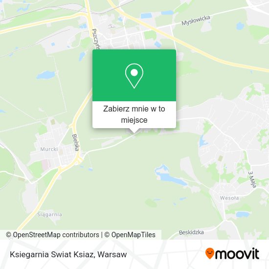 Mapa Ksiegarnia Swiat Ksiaz