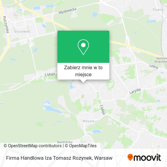 Mapa Firma Handlowa Iza Tomasz Rozynek