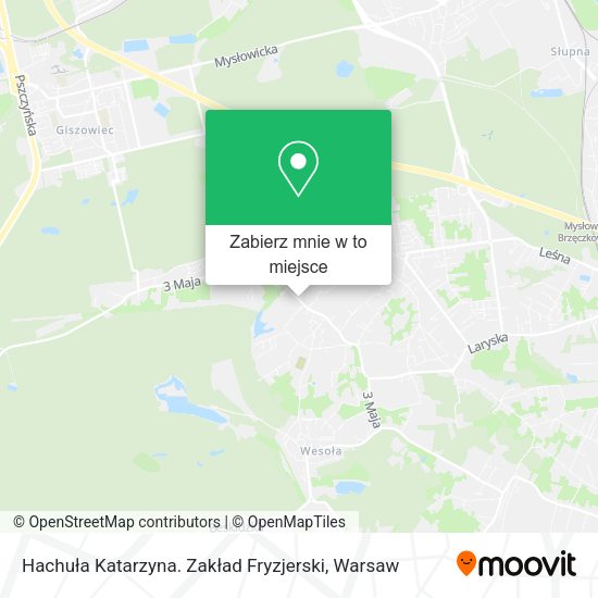 Mapa Hachuła Katarzyna. Zakład Fryzjerski