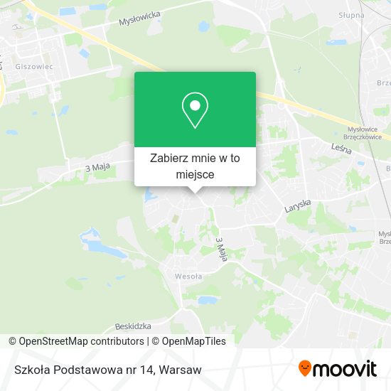 Mapa Szkoła Podstawowa nr 14