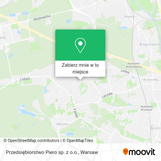 Mapa Przedsiębiorstwo Piero sp. z o.o.