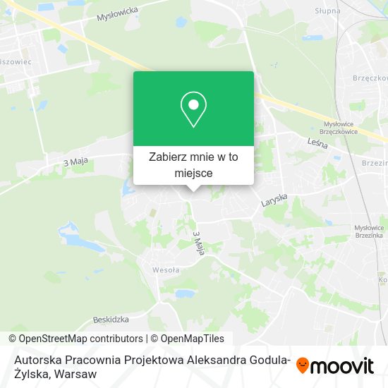 Mapa Autorska Pracownia Projektowa Aleksandra Godula-Żylska