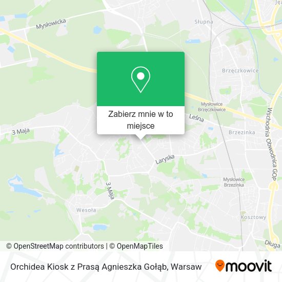 Mapa Orchidea Kiosk z Prasą Agnieszka Gołąb