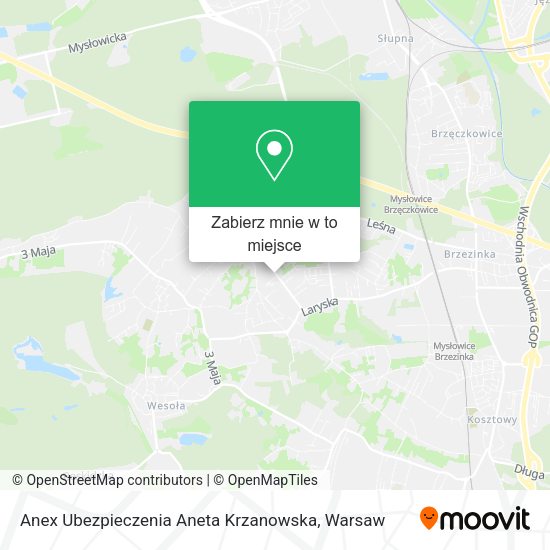 Mapa Anex Ubezpieczenia Aneta Krzanowska