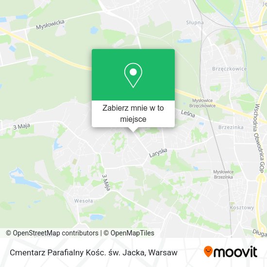 Mapa Cmentarz Parafialny Kośc. św. Jacka