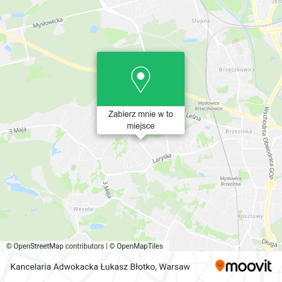 Mapa Kancelaria Adwokacka Łukasz Błotko