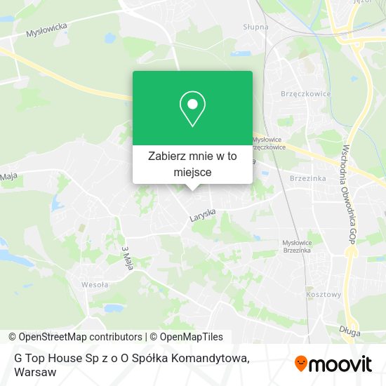 Mapa G Top House Sp z o O Spółka Komandytowa