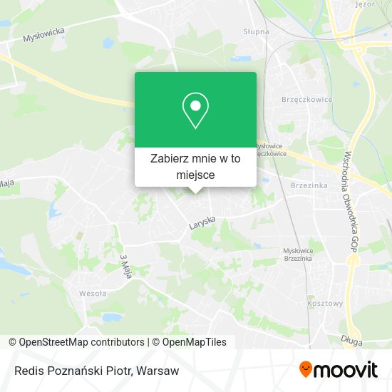 Mapa Redis Poznański Piotr