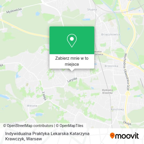 Mapa Indywidualna Praktyka Lekarska Katarzyna Krawczyk