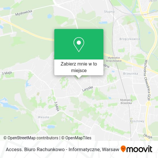 Mapa Access. Biuro Rachunkowo - Informatyczne