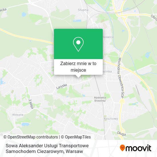 Mapa Sowa Aleksander Uslugi Transportowe Samochodem Ciezarowym