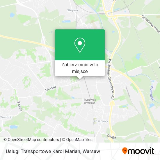Mapa Uslugi Transportowe Karol Marian