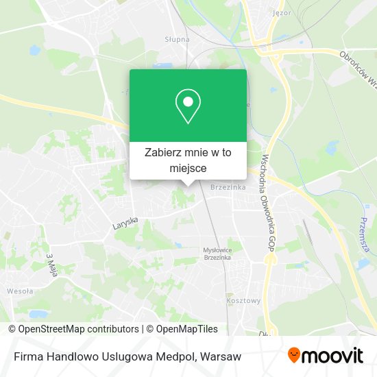Mapa Firma Handlowo Uslugowa Medpol