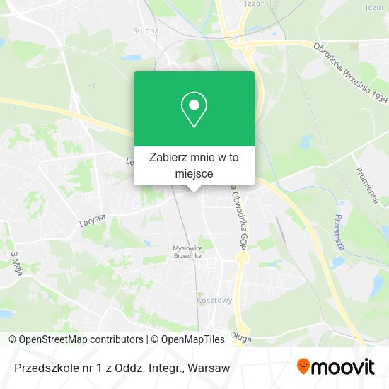 Mapa Przedszkole nr 1 z Oddz. Integr.