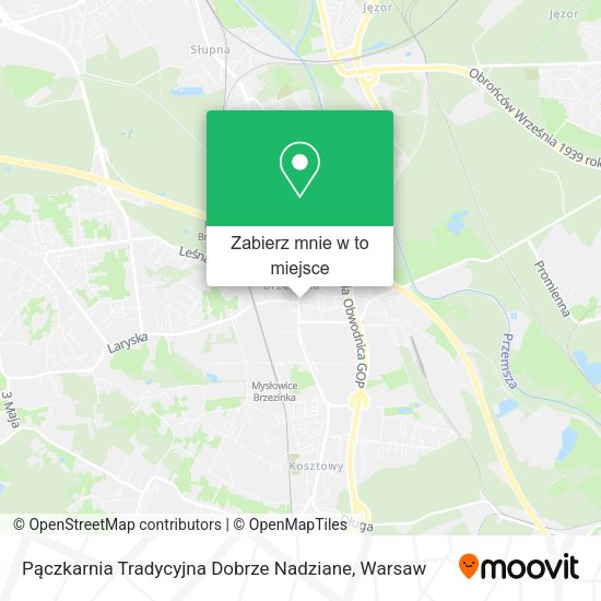 Mapa Pączkarnia Tradycyjna Dobrze Nadziane