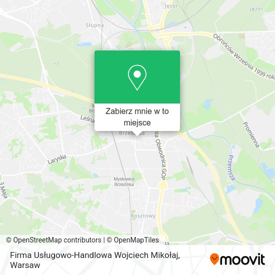 Mapa Firma Usługowo-Handlowa Wojciech Mikołaj