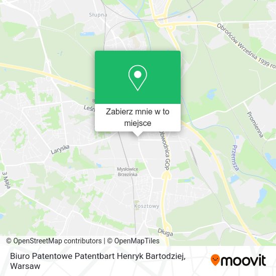 Mapa Biuro Patentowe Patentbart Henryk Bartodziej