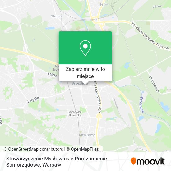 Mapa Stowarzyszenie Mysłowickie Porozumienie Samorządowe