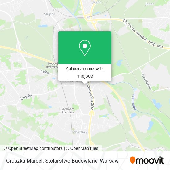 Mapa Gruszka Marcel. Stolarstwo Budowlane