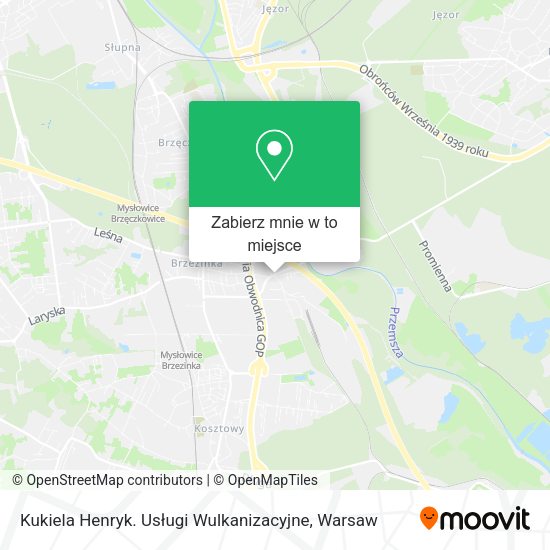 Mapa Kukiela Henryk. Usługi Wulkanizacyjne