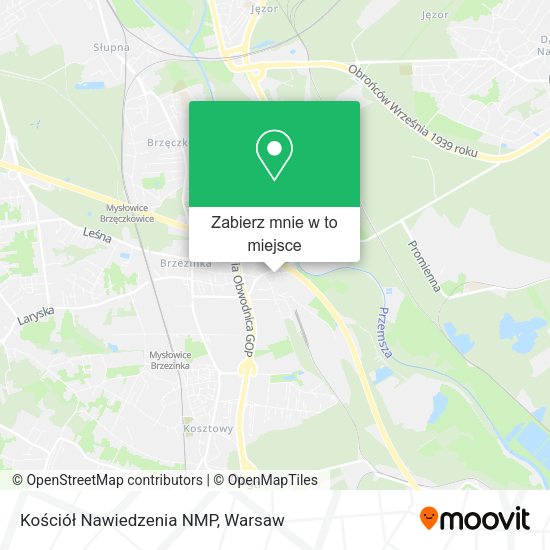 Mapa Kościół Nawiedzenia NMP