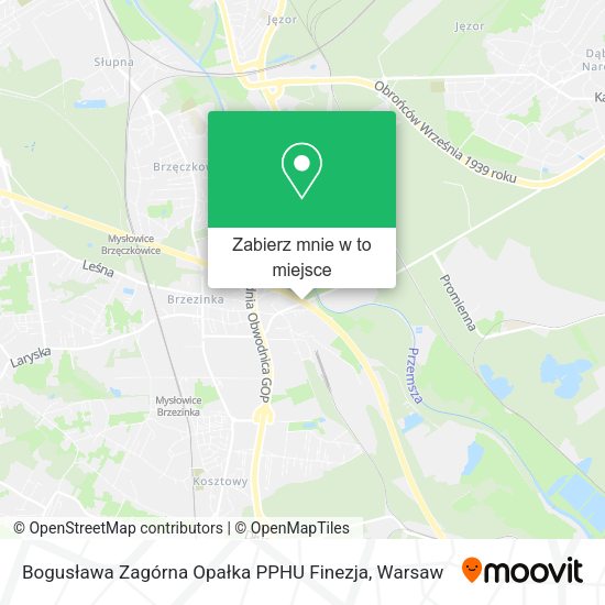 Mapa Bogusława Zagórna Opałka PPHU Finezja