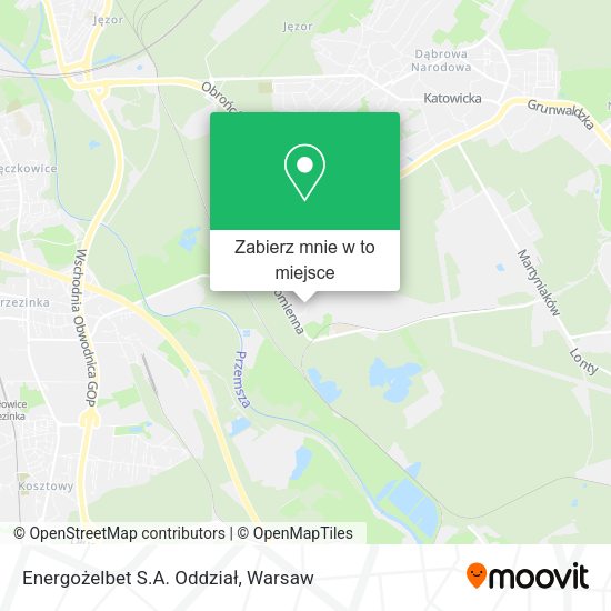 Mapa Energożelbet S.A. Oddział